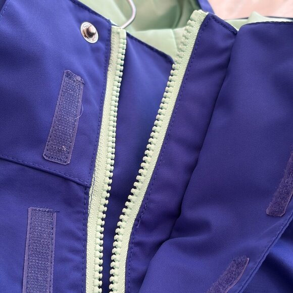 Burton women's Horizon snowboard jacket small blue mint hooded Mountain Dew - Picture 8 of 13